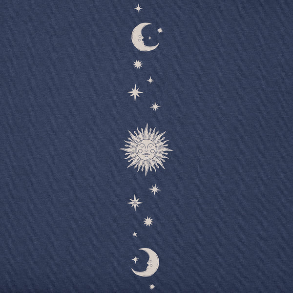 Life Is Good Women's Celestial Sun U0026 Moons Long Sleeve Crusher-LITE Tee