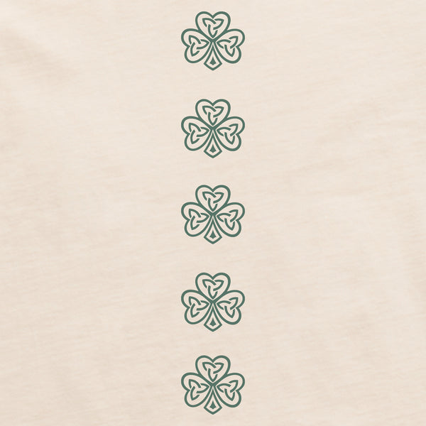 Life Is Good Women's Celtic Clovers Long Sleeve Crusher Boxy Tee