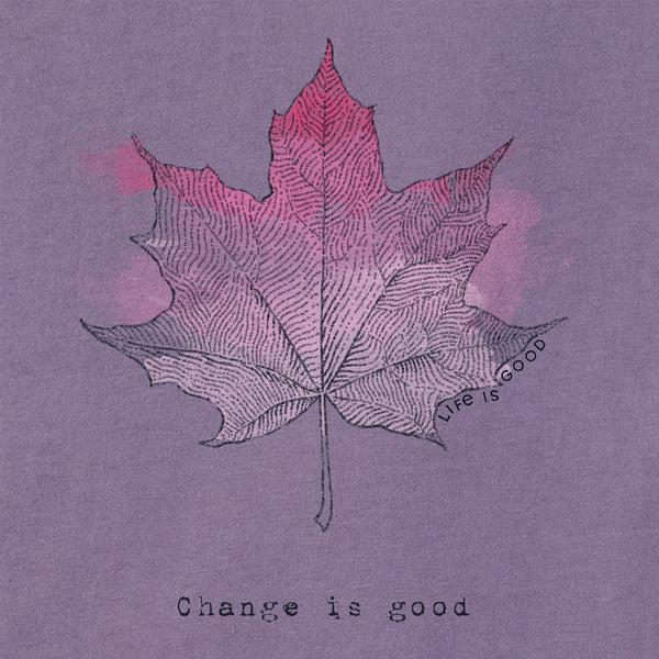 Life Is Good Women's Change Leaf Engraved Long Sleeve Crusher Tee