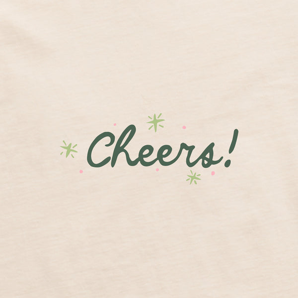 Life Is Good Women's Cheers Holiday Tinis Long Sleeve Crusher Boxy Tee