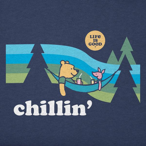 Life Is Good Women's Chillin' Winnie U0026 P Hammock Short Sleeve Crusher Boxy Tee