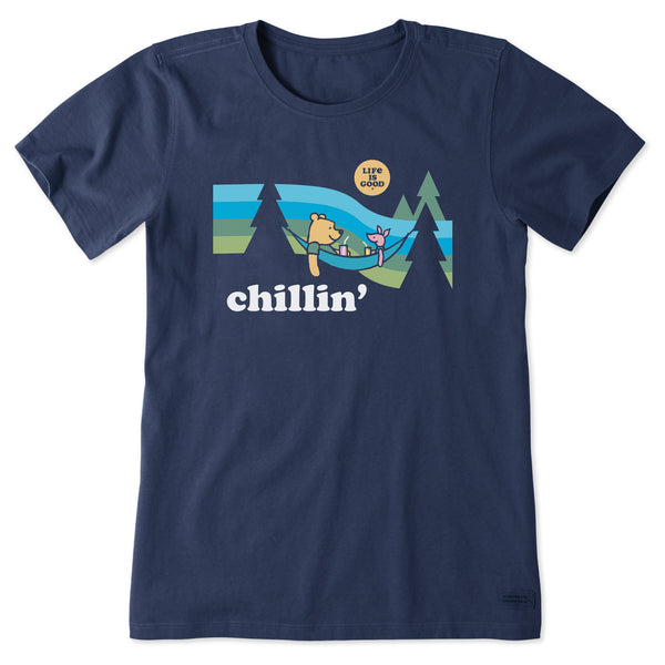 life is good Women's Chillin' Winnie u0026 P Hammock Short Sleeve Tee