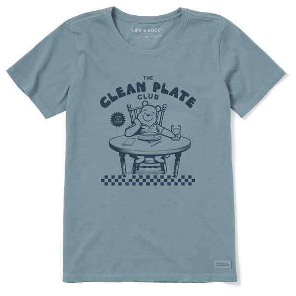 life is good Women's Clean Plate Club Short Sleeve Crusher Tee