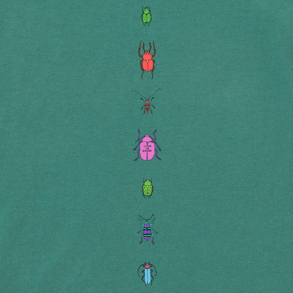 Life Is Good Women's Cool Bugs Long Sleeve Crusher Boxy Tee
