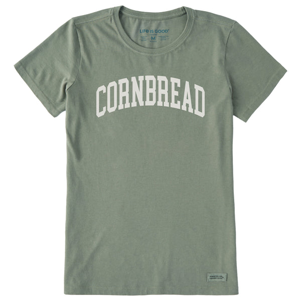 life is good Women's Cornbread Athletic Arch Short Sleeve Crusher Tee