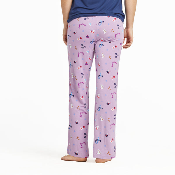 Life Is Good Women's Cozy Winter Pattern Lightweight Sleep Pant