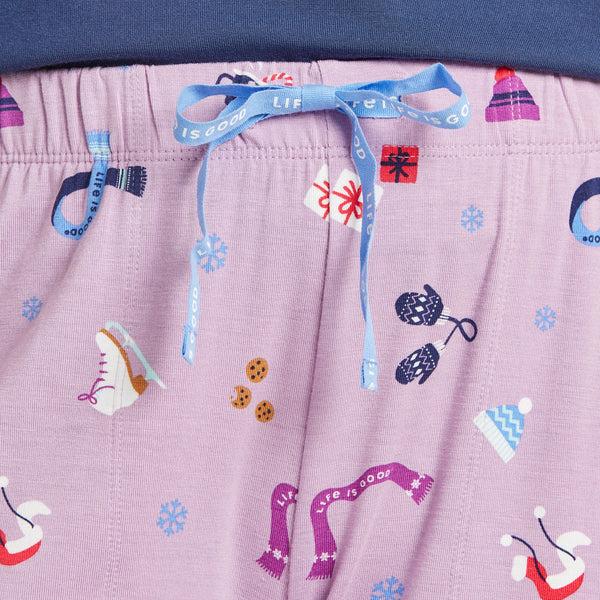 Life Is Good Women's Cozy Winter Pattern Lightweight Sleep Pant
