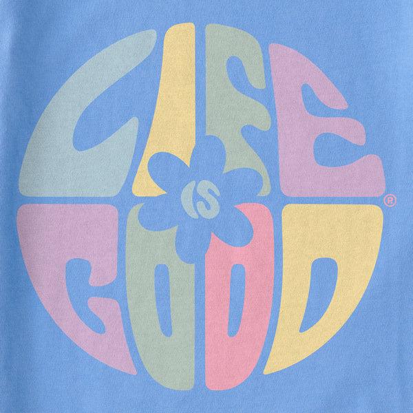 Life Is Good Women's Daisy Circle Psychedelic Crusher Tank