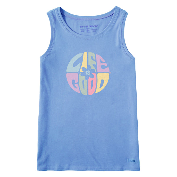 life is good Women's Daisy Circle Psychedelic Crusher Tank