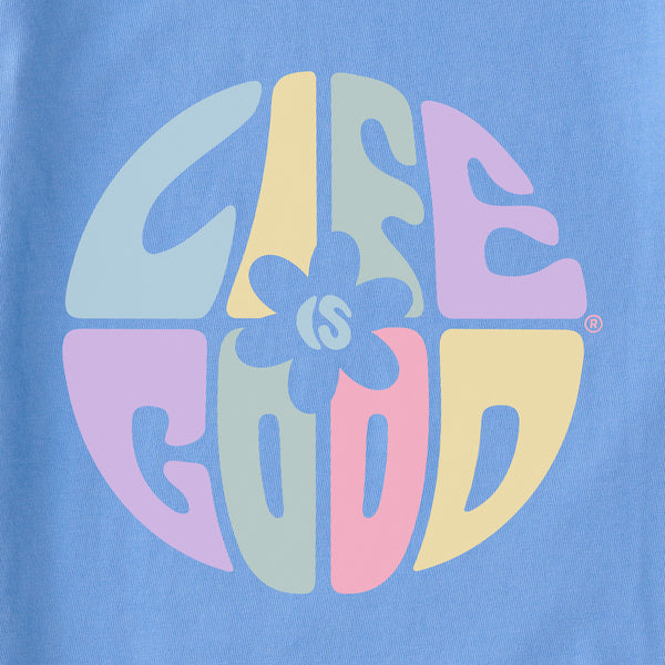 Life Is Good Women's Daisy Circle Psychedelic Simply True Fleece Hoodie