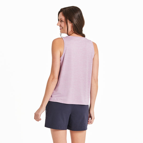 Life Is Good Women's Daisy Heart Mini Sun Crusher Tank