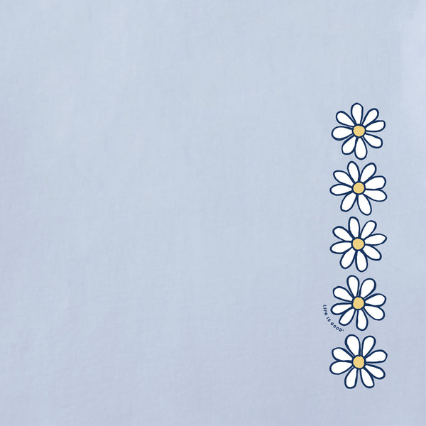 Life Is Good Women's Daisy Vertical Chain Short Sleeve Crusher Tee