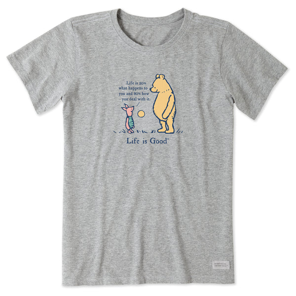 Life Is Good Women's Deal With It Winnie U0026 P Short Sleeve Tee