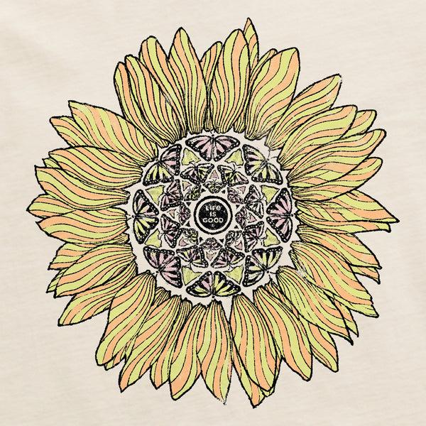 Life Is Good Women's Detailed Sunflower Crusher Tank