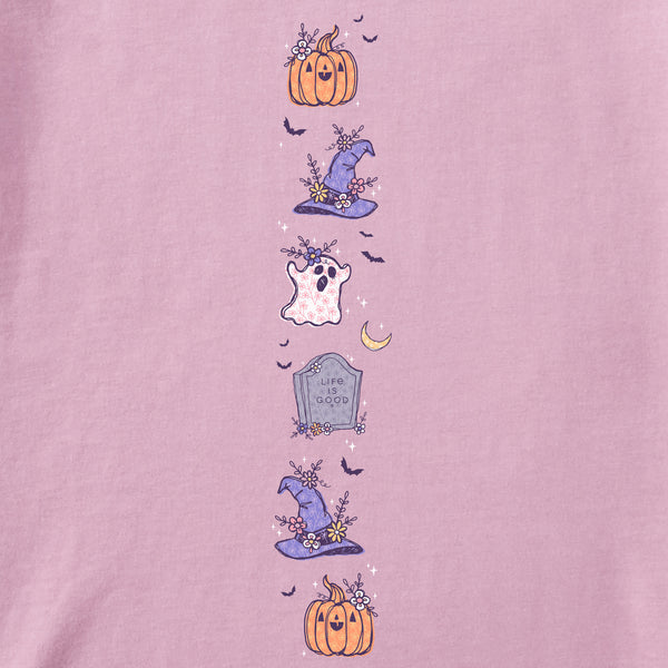 Life Is Good Women's Doodle Halloween Long Sleeve Crusher Tee