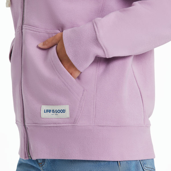 Life Is Good Women's Dragonfly Simply True Fleece Zip Hoodie