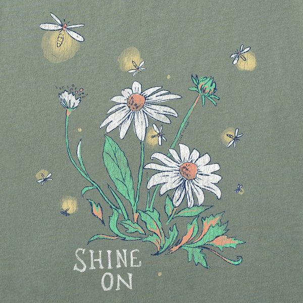 Life Is Good Women's Dreamy Shine On Daisies Short Sleeve Crusher Tee