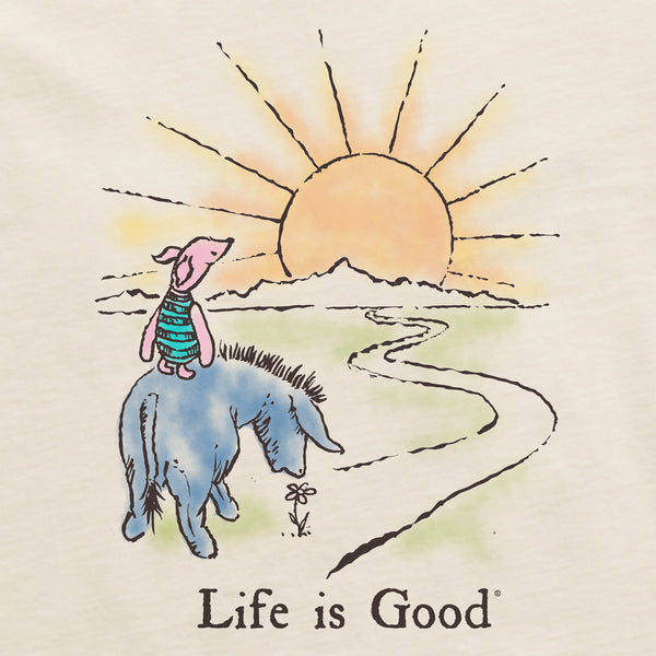 Life Is Good Women's E U0026 P Sunset Ride Short Sleeve Crusher Tee