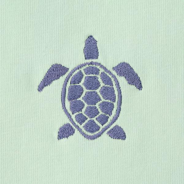 Life Is Good Women's Embroidered Beachy Turtle Short Sleeve Crusher Vee