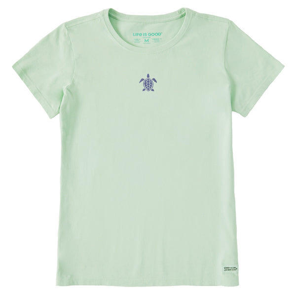 life is good Women's Embroidered Beachy Turtle Short Sleeve Crusher Tee