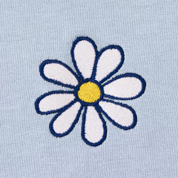Life Is Good Women's Embroidered Daisy Short Sleeve Crusher Tee