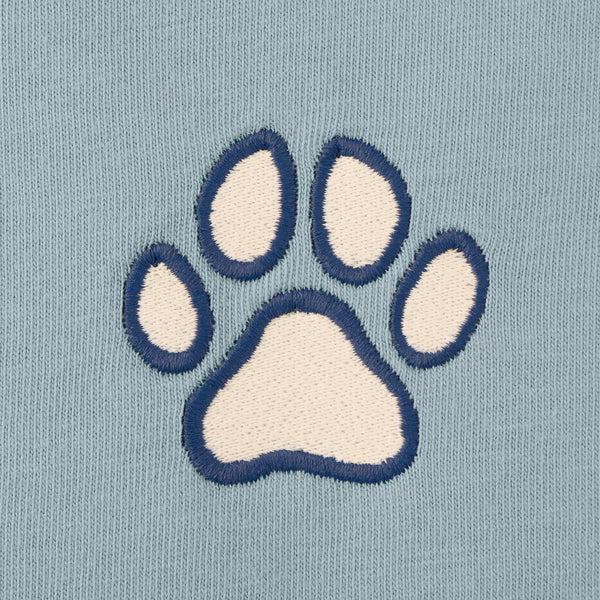 Life Is Good Women's Embroidered Paw Long Sleeve Crusher Boxy Tee