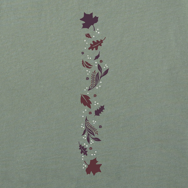 Life Is Good Women's Fall Leafy Heart Long Sleeve Crusher Tee