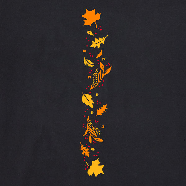 Life Is Good Women's Fall Leafy Heart Long Sleeve Crusher Vee