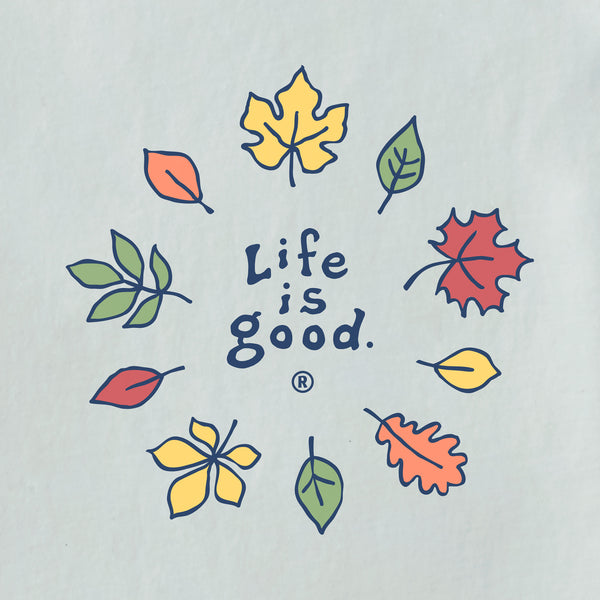Life Is Good Women's Fall Leaves Long Sleeve Crusher Tee