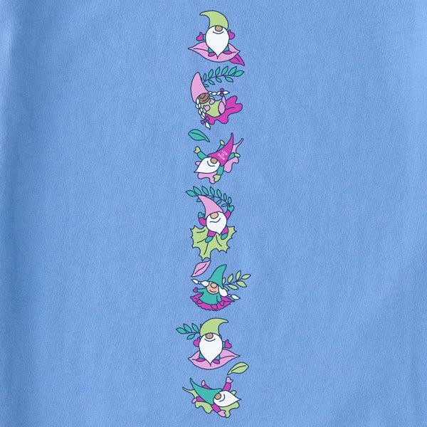 Life Is Good Women's Falling Gnome Leaves Long Sleeve Crusher Tee