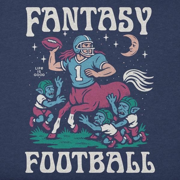 Life Is Good Women's Fantasy Football Centaur V. Goblins Short Sleeve Crusher Boxy Tee