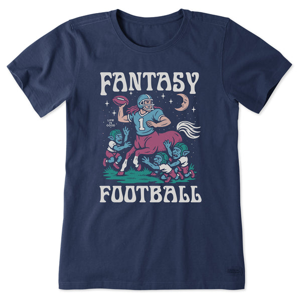 life is good Women's Fantasy Football Centaur v. Goblins Short Sleeve Tee