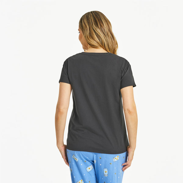 Life Is Good Women's Fireflies Shine On Snuggle Up Relaxed Sleep Vee