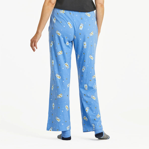 Life Is Good Women's Firefly Jar Pattern Snuggle Up Sleep Pant