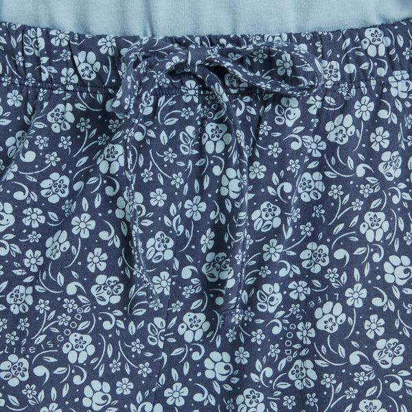 Life Is Good Women's Floral Paw Pattern Snuggle Up Sleep Pant