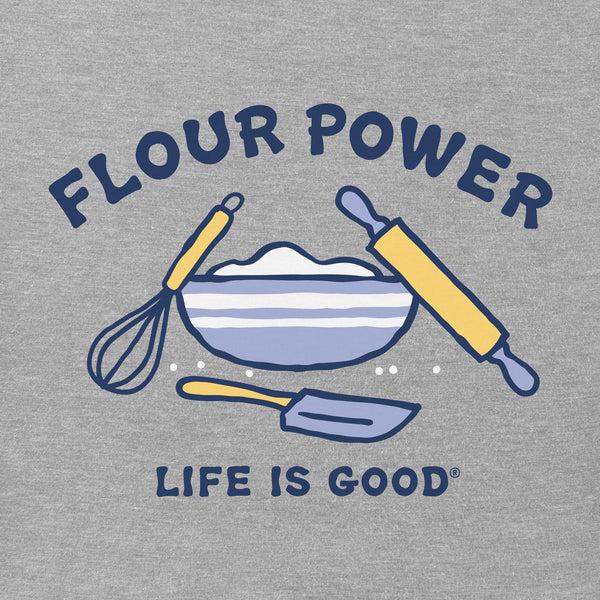 Life Is Good Women's Flour Power Short Sleeve Crusher Tee