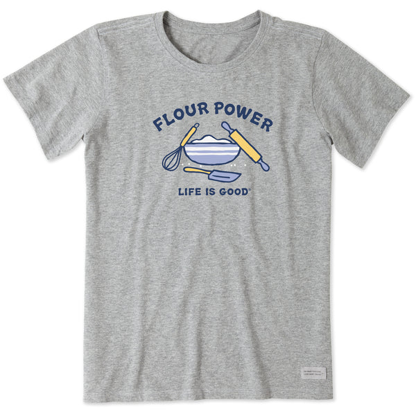 life is good Women's Flour Power Short Sleeve Crusher Tee