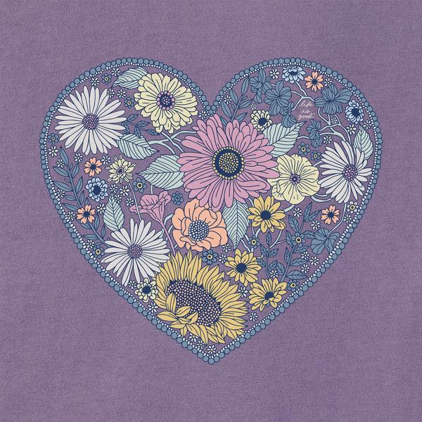 Life Is Good Women's Flowerful Love Snuggle Up Sleep Vee