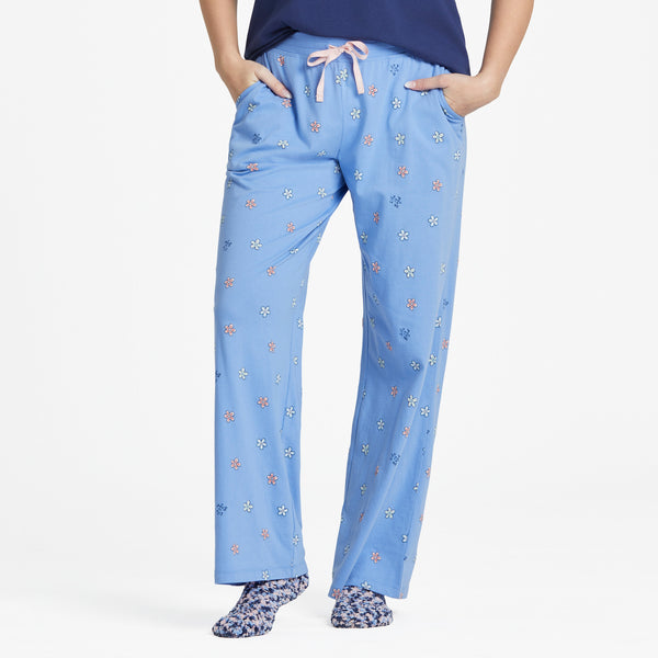 life is good Women's Flowers Pattern Snuggle Up Sleep Pant