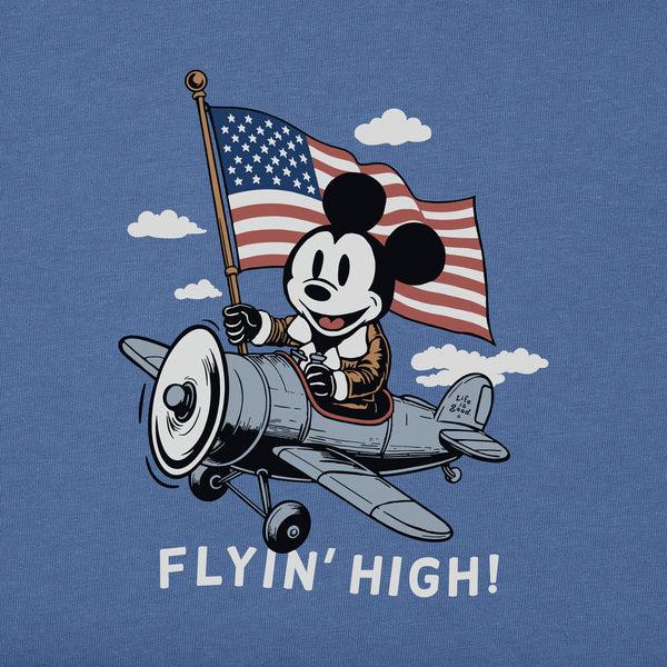 Life Is Good Women's Flyin' High Steamboat Willie Short Sleeve Tee
