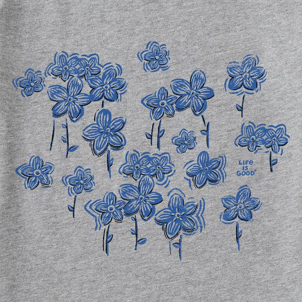 Life Is Good Women's Forget Me Nots Short Sleeve Tee