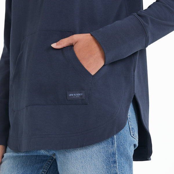 Life Is Good Women's Freehand Mountain Sun Crusher-FLEX Hoodie Tunic
