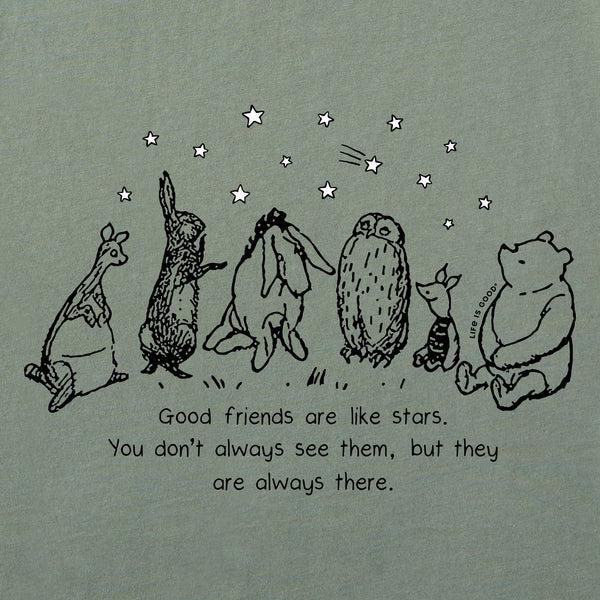 Life Is Good Women's Friends Are Like Stars Winnie Short Sleeve Crusher Tee