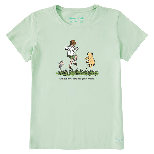 life is good Women's Get Out Your Seat and Jump Around Short Sleeve Crusher Tee