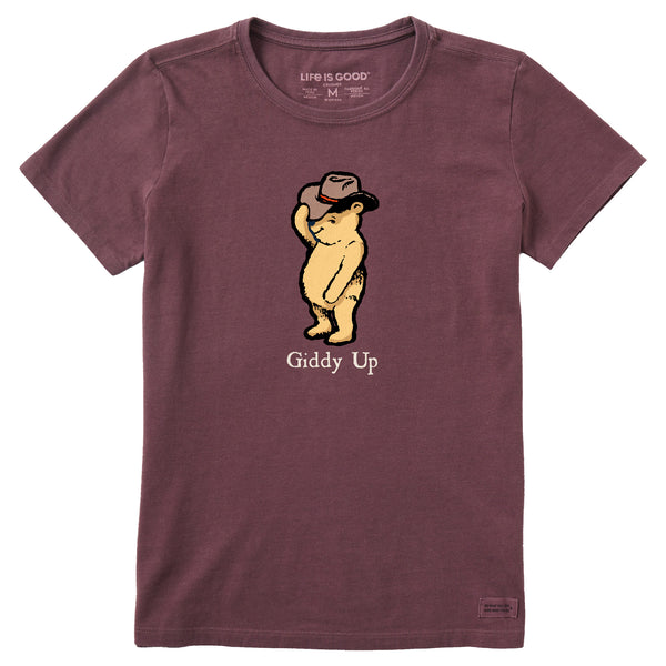 Life Is Good Women's Giddy Up Winnie Short Sleeve Crusher Tee