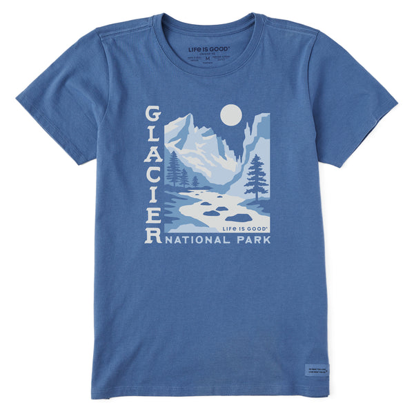 life is good Women's Glacier National Park Short Sleeve Tee