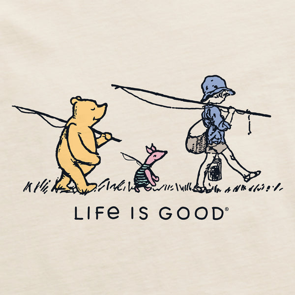 Life Is Good Women's Gone Fishin' Winnie Short Sleeve Crusher Tee