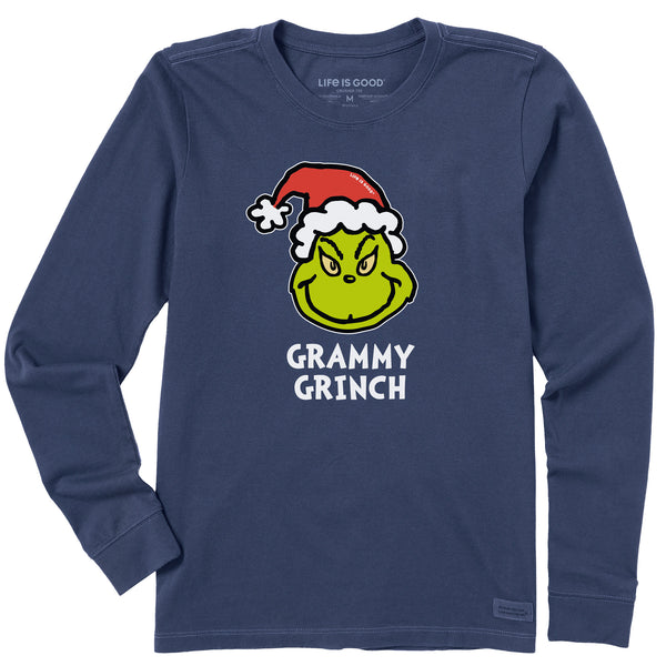 Life Is Good Women's Grammy Grinch Long Sleeve Crusher Tee