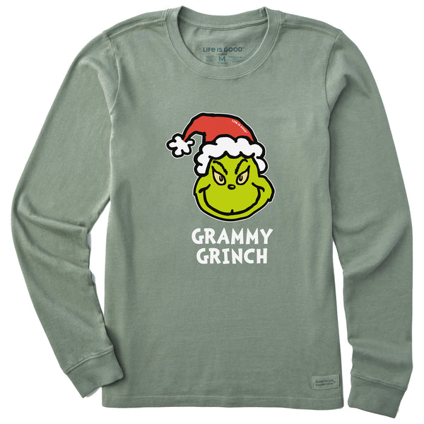 life is good Women's Grammy Grinch Long Sleeve Crusher Tee