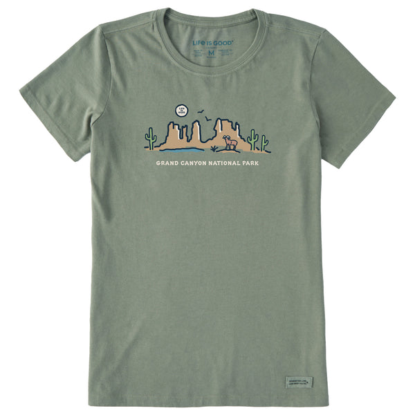 life is good Women's Grand Canyon Vista Short Sleeve Crusher Tee